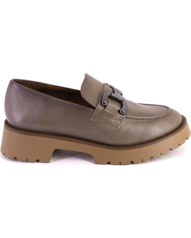 Mocassins de Mulher BARMINTON 501 MOCASINES DE MUJER PIEL ADORNO METALICO TAUPE