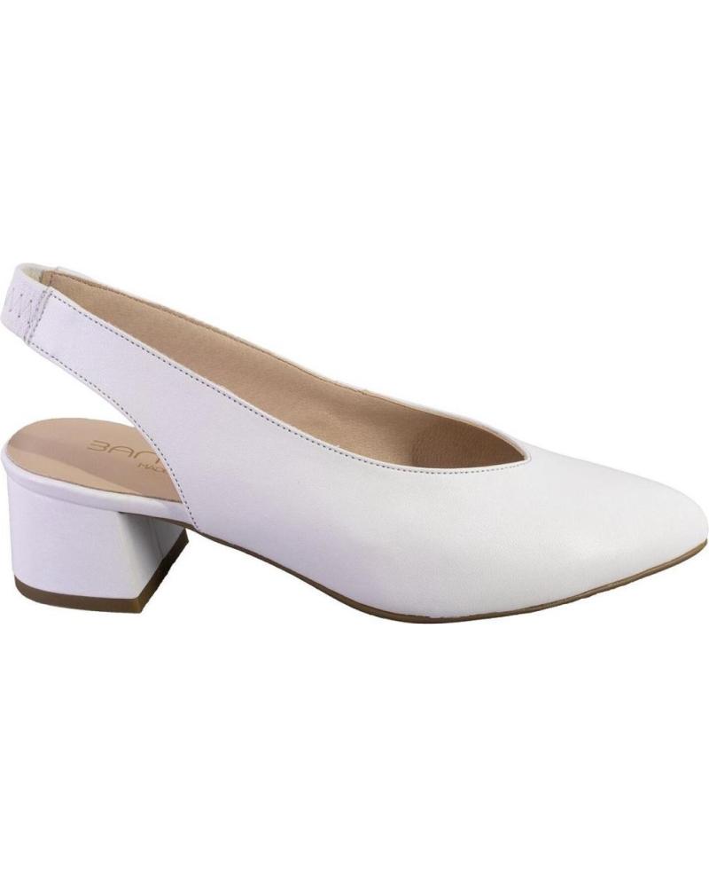 Sandalias de Mujer BARMINTON 6032 ZAPATOS DE MUJER PIEL BLANCO
