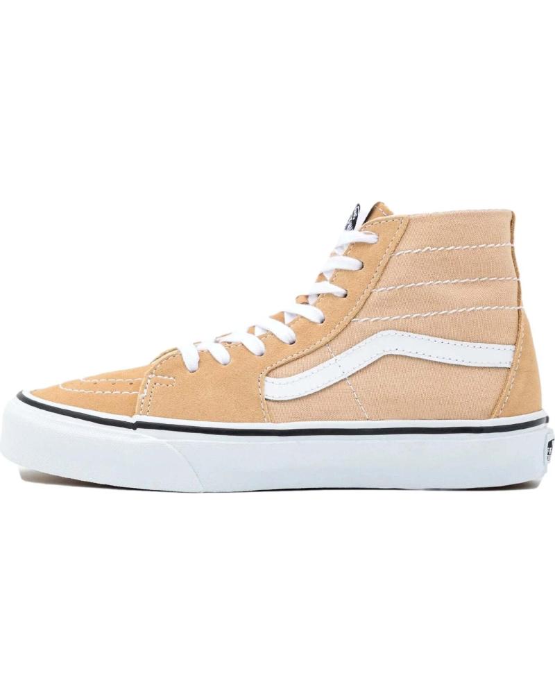 Deportivas de Mujer y Hombre y Niña VANS OFF THE WALL VA4U16DFF SK8-HI TAPERED SUEDE-CANVAS ALMOND