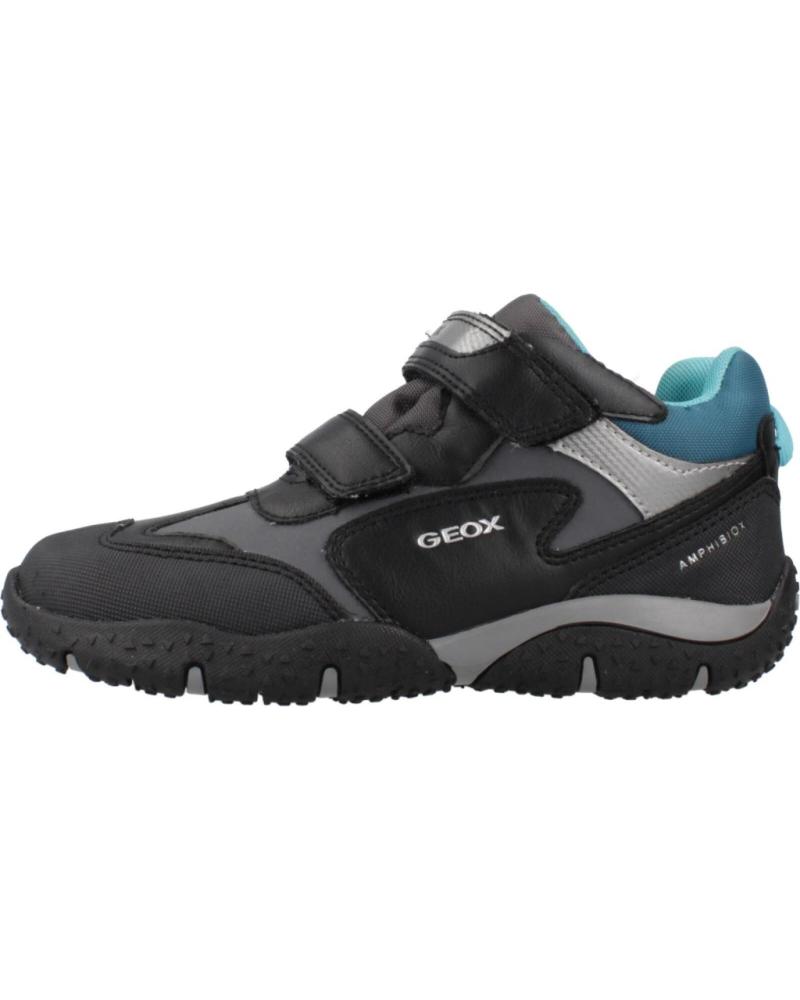 GEOX ZAPATILLAS CASUAL NIÑO JR BALTIC BOY B ABX J2642A NEGRO PETROL C9269