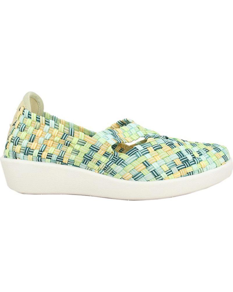 Bailarinas de Mujer D`CUTILLAS BAILARINAS DOCTOR CUTILLAS 13409 TRENZADO ELASTICO VERDI