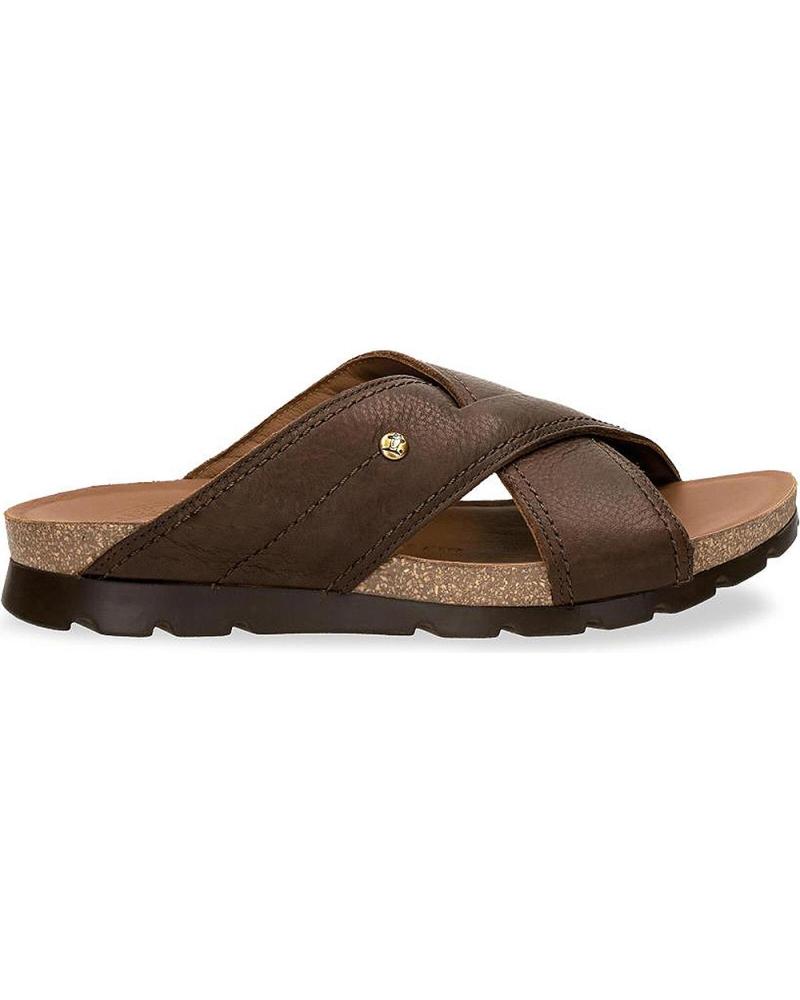 Sandalias de Hombre PANAMA JACK SANDALIAS SALMAN C17 EN PIEL NAPA MARRóN