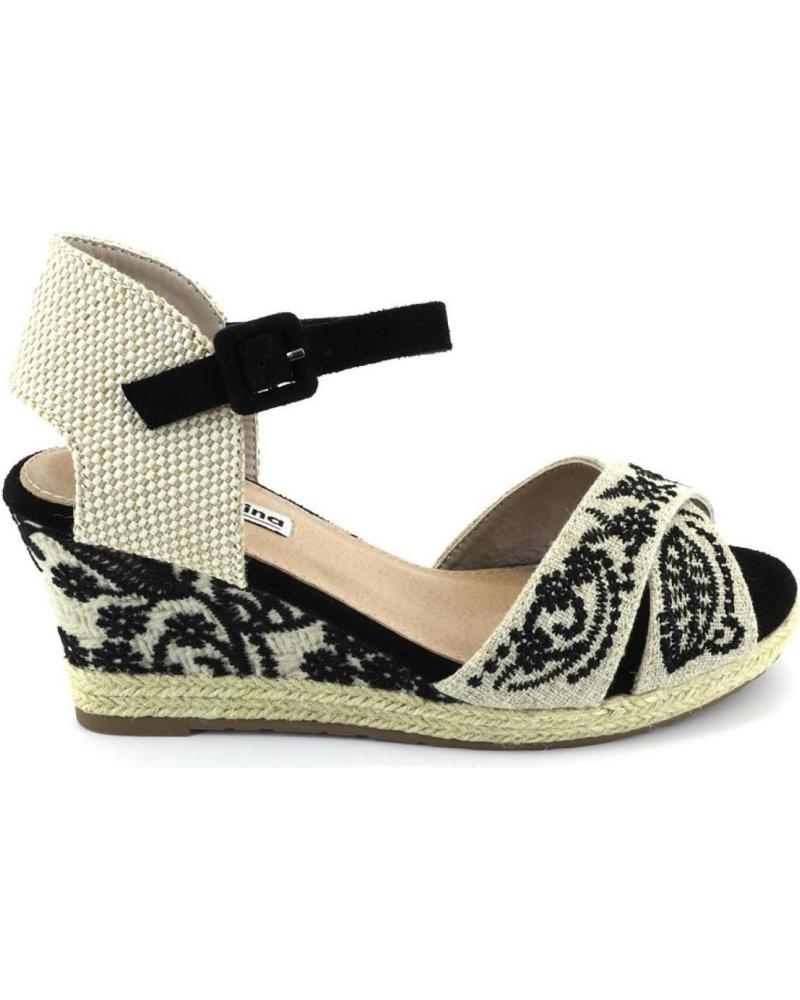 Sandalias de Mujer MANDARINA SUSANA ALPARGATAS DE MUJER NEGRO