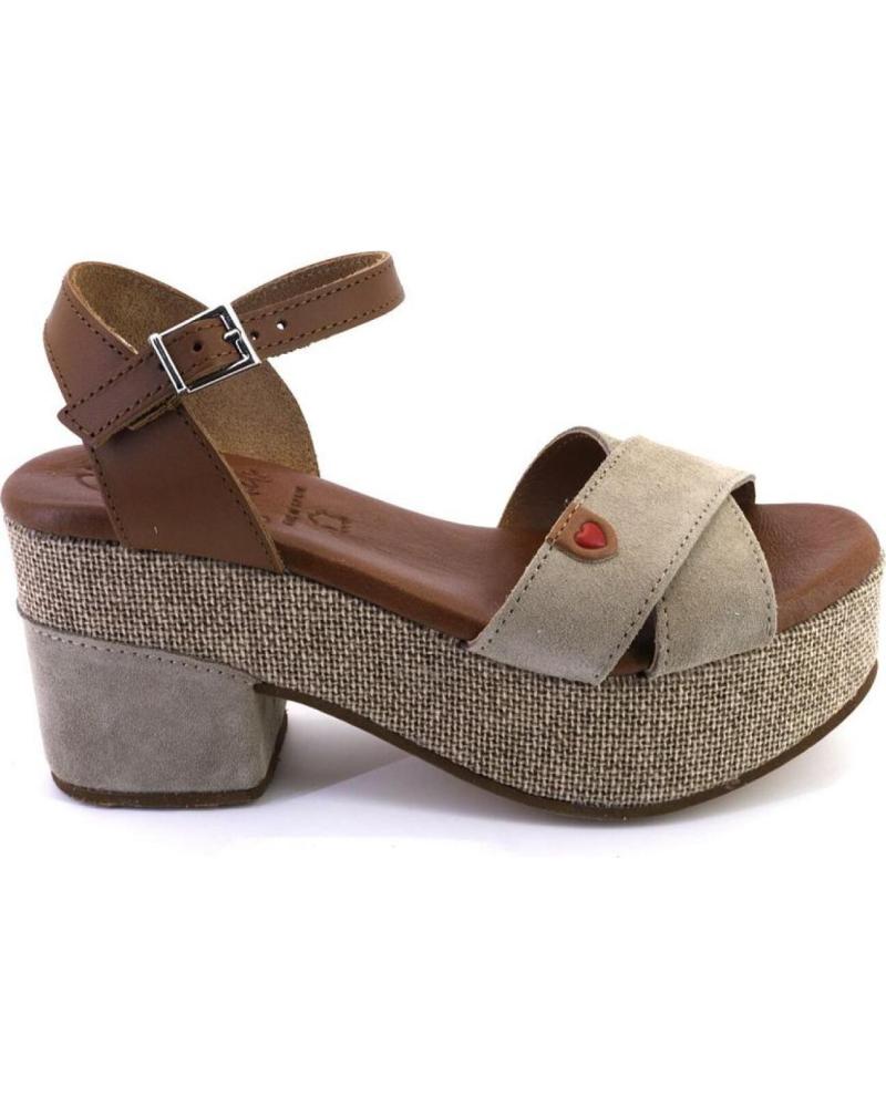 Sandálias de Mulher OH MY SANDALS 5253-4002 SANDALIAS DE MUJER ANTE-SERRAJ TAUPE