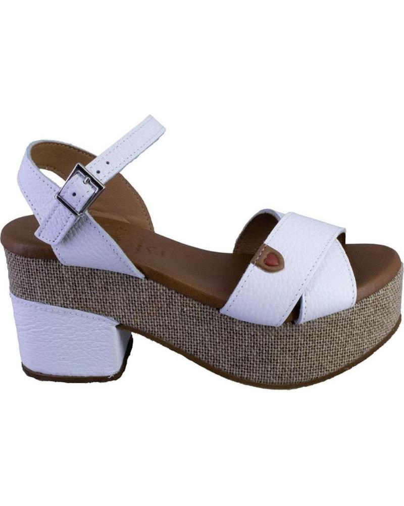 Sandálias de Mulher OH MY SANDALS 5253-4002 SANDALIAS DE MUJER ANTE-SERRA BLANCO