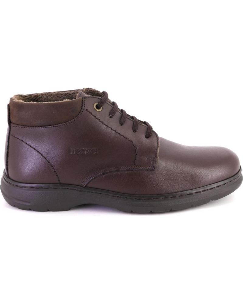 Botines de Hombre NOTTON 0403 BOTINES DE HOMBRE PIEL FORRO BORREGO MARRON