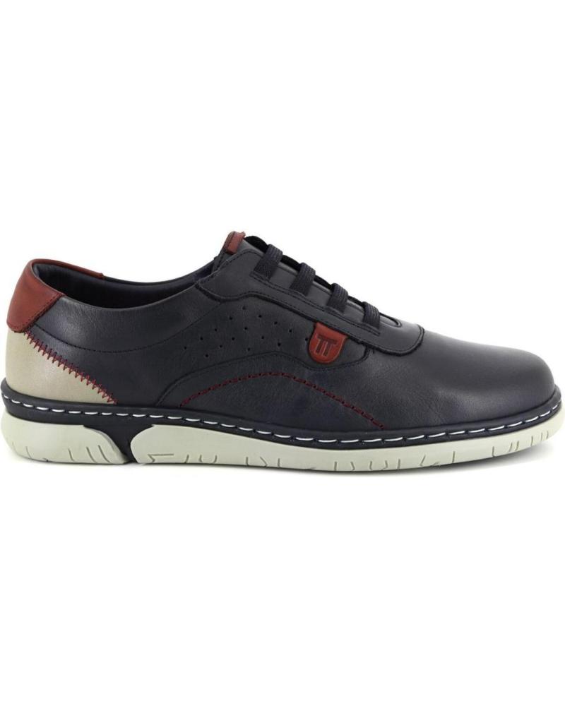 Zapatos de Hombre NOTTON 0518 ZAPATILLAS CASUAL DE HOMBRE PIEL AZUL MARINO