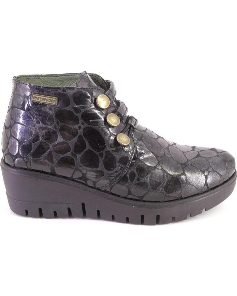 Botins de Mulher NIVAL LILE CAIN WP BOTINES DE MUJER PIEL NEGRO