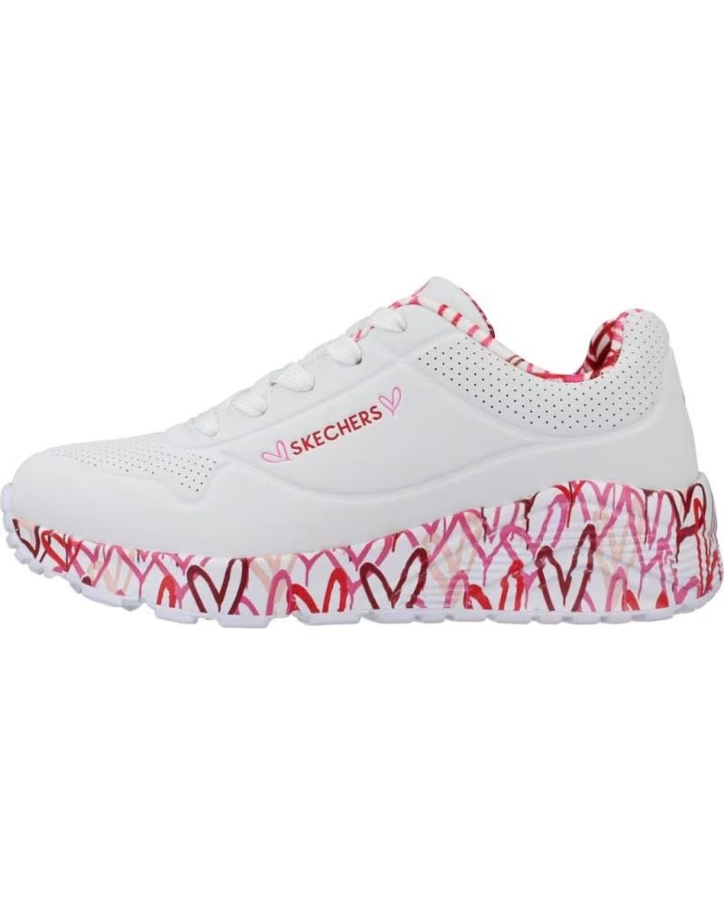 Skechers Zapatillas Nina Modelo Uno Lite Color Blanco Wrpk