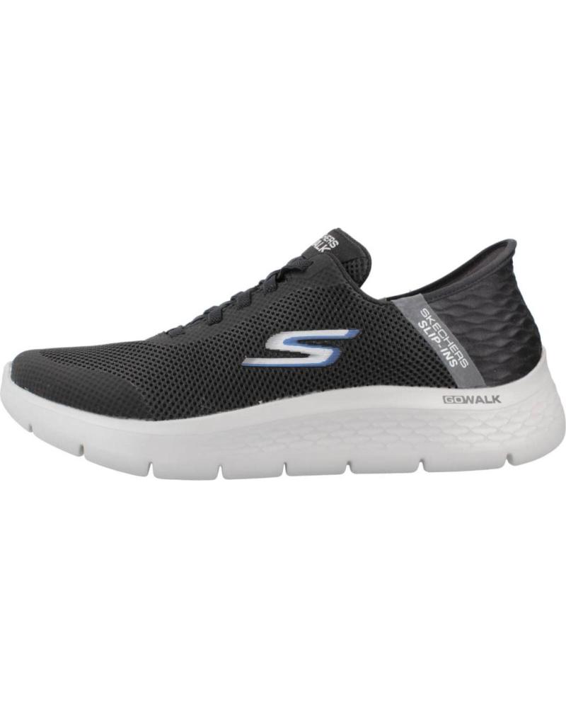 ZAPATILLAS SKECHERS SLIP-INS GO WALK ARCH FIT NEGRAS PARA HOMBRE BKGY
