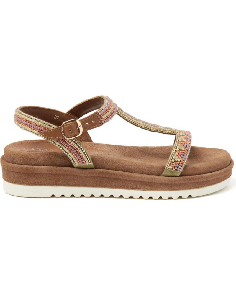 Sandálias de Mulher LAZAMANI SANDALIA DE PIEL BEIGE