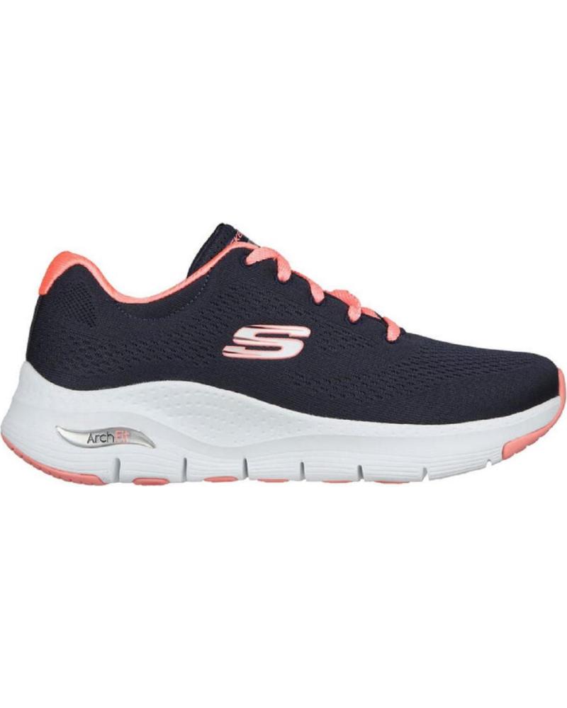 Deportivas de Mujer SKECHERS 149057 ZAPATILLAS CASUAL DE MUJER AZUL MARINO Y ROS AZUL MARINO Y ROSA