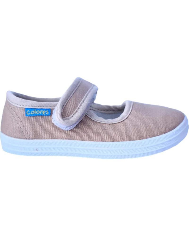 Deportivas de Niña COLORES MERCEDES LONA 2410 BEIGE