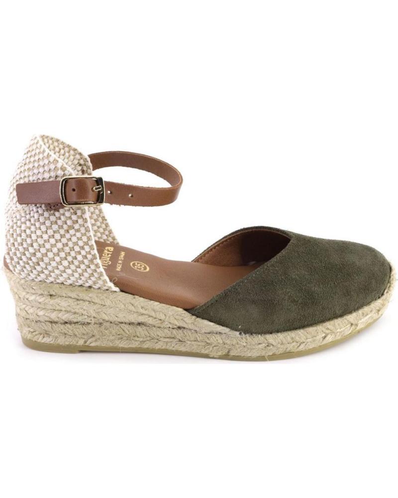 Sandalias de Mujer VIGUERA 1757 ALPARGATAS DE MUJER ANTE SERRAJE KAKI