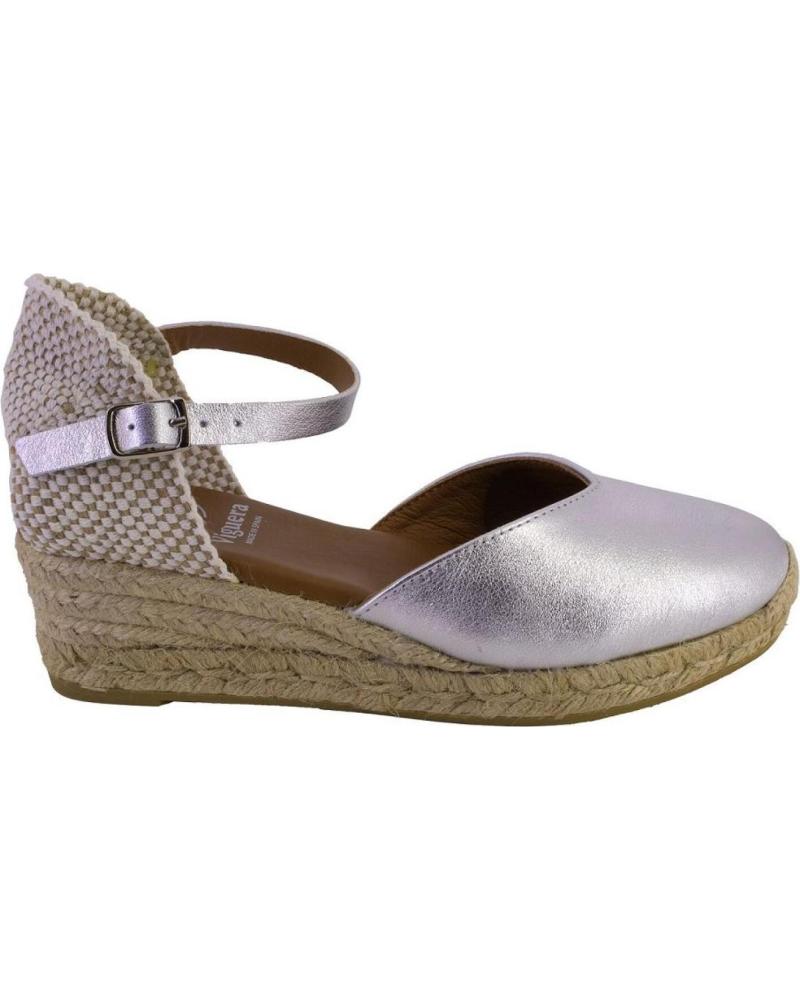 Sandalias de Mujer VIGUERA 1757 ELISTA ALPARGATAS DE MUJER PIEL PLATA