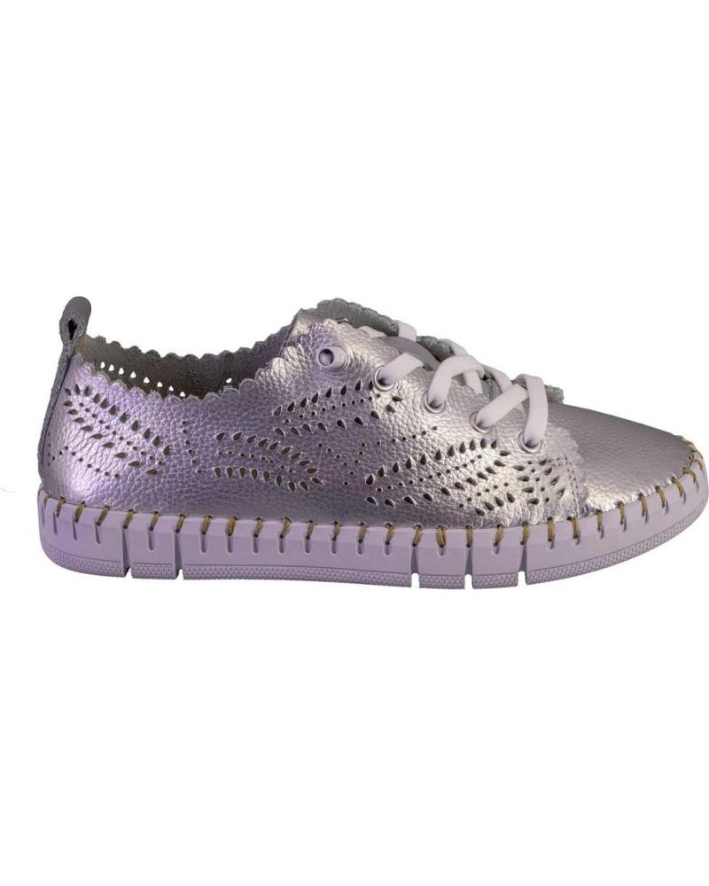 Deportivas de Mujer THE HAPPY MONK CRETA014 ZAPATILLAS CASUAL DE MUJER PIE PLATA