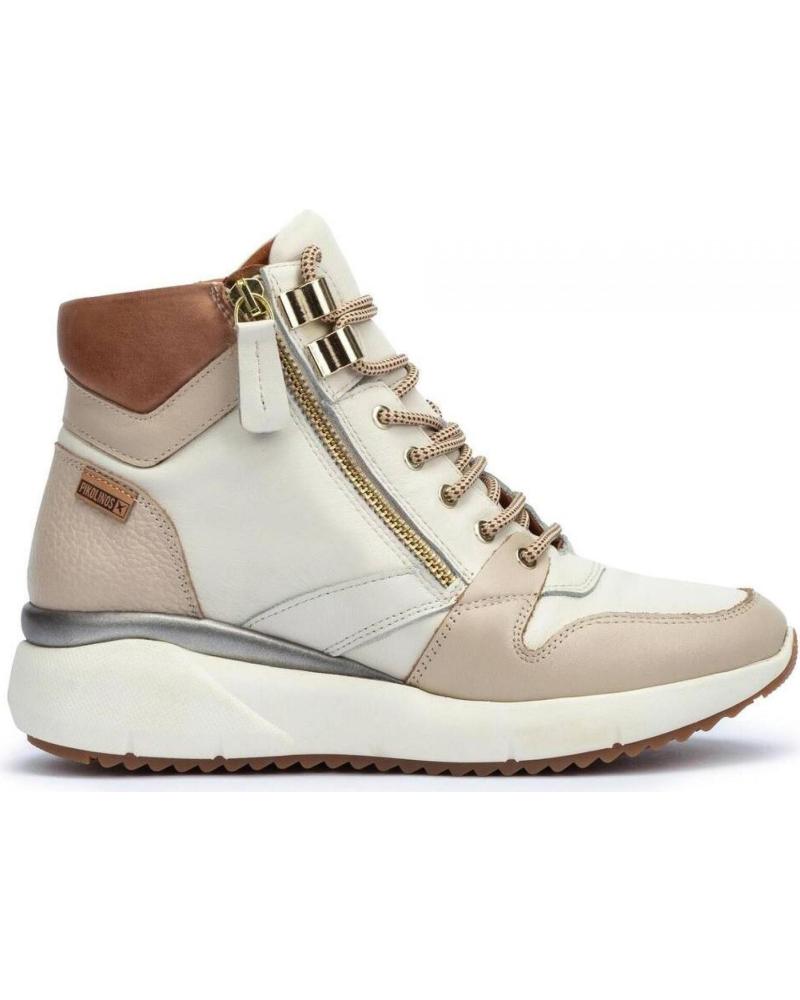Botines de Mujer PIKOLINOS BOTIN EN PIEL BEIGE NATA