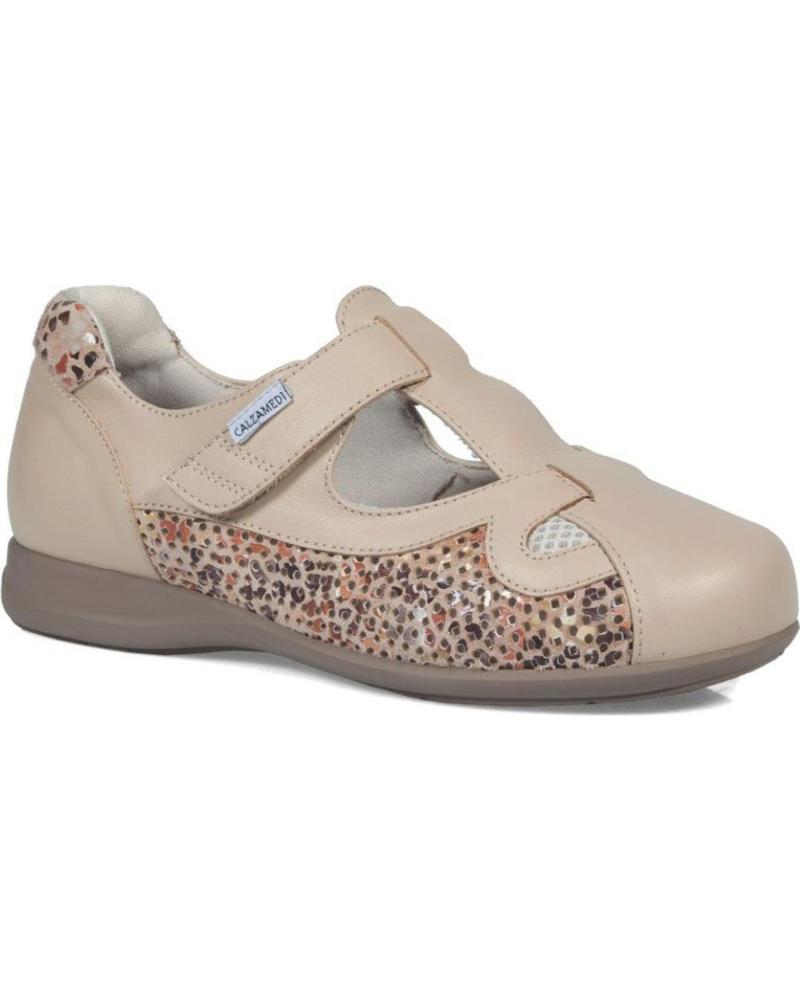 Zapatos de Mujer CALZAMEDI SANDALIA ESPECIAL DIABETICO ANATOMICA BEIGE