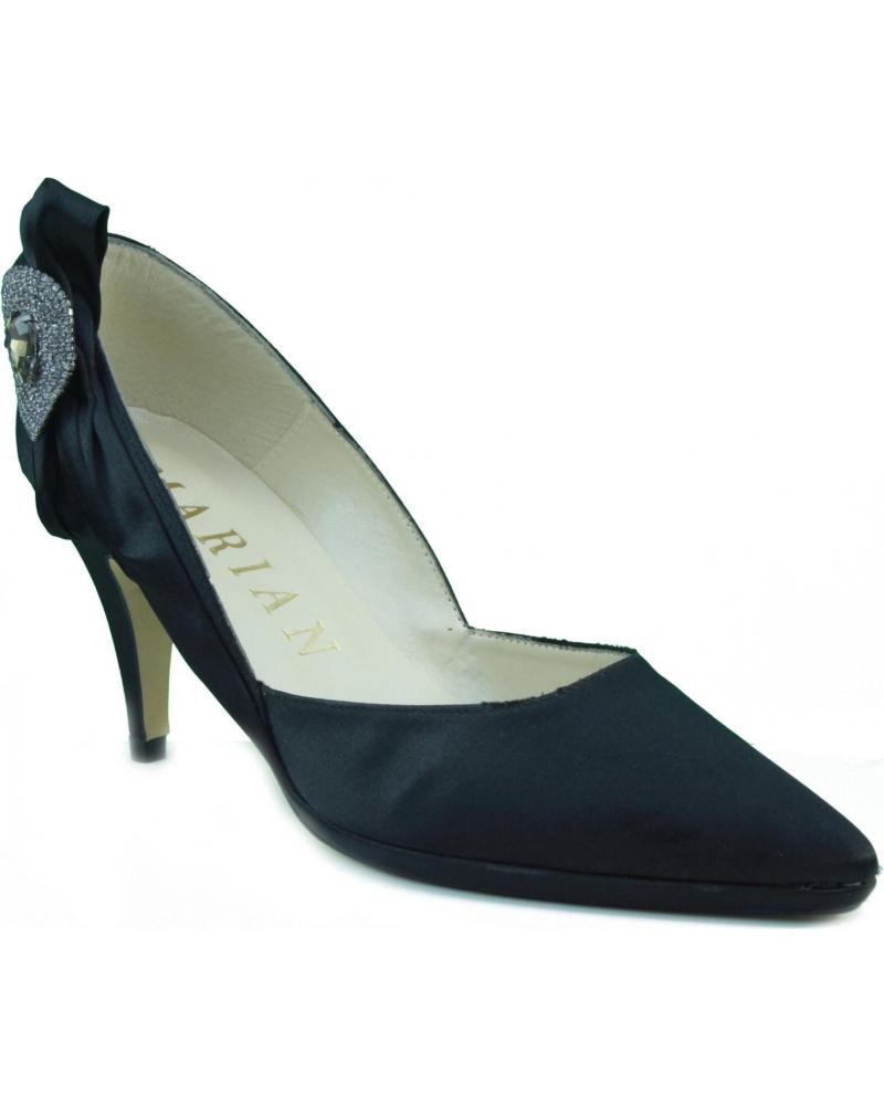 Zapatos de tacón de Mujer MARIAN ZAPATO DE MUJER FIESTA RASO TACON NEGRO