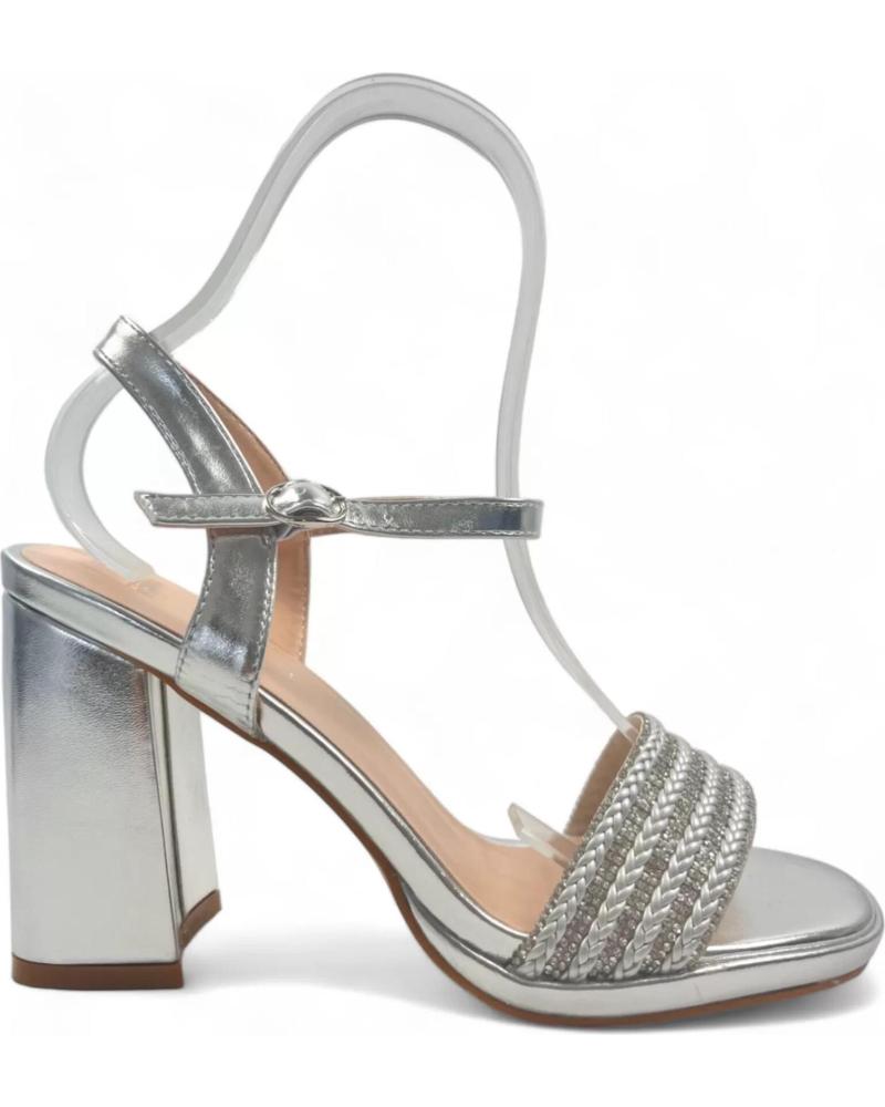 Sandalias de Mujer TIMBOS SANDALIA TACON FIESTA MUJER PLATA 129932 PLATEADO