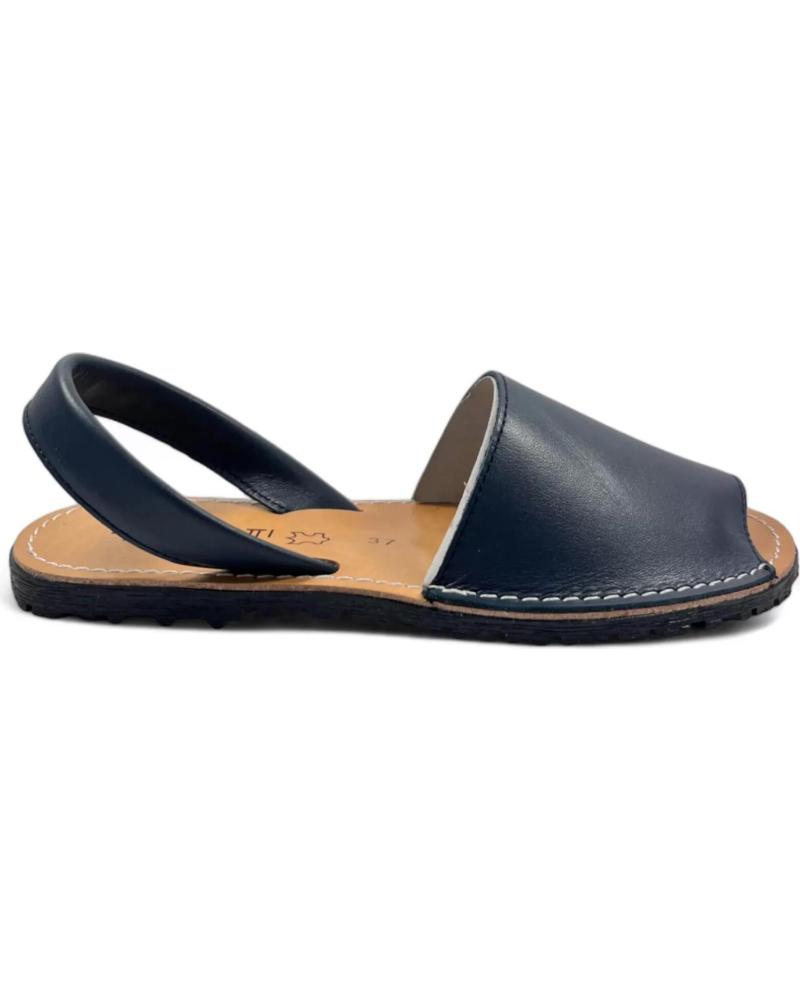Sandalias de Hombre TIMBOS MENORQUINA DE PIEL PARA MUJER COLOR 129880 AZUL