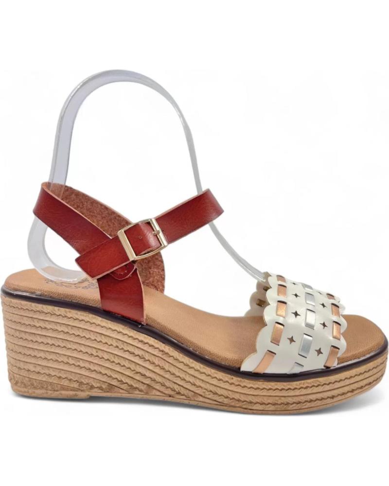 Sandalias de Mujer TIMBOS SANDALIA CUNA ESPARTO MUJER 129854 BLANCO