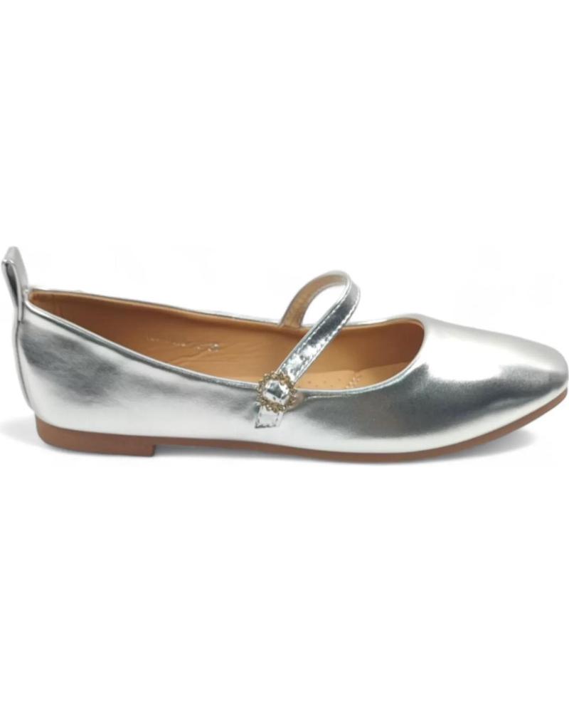 Bailarinas de Mujer TIMBOS MANOLETINA DE MUJER PLATA 129704 PLATEADO