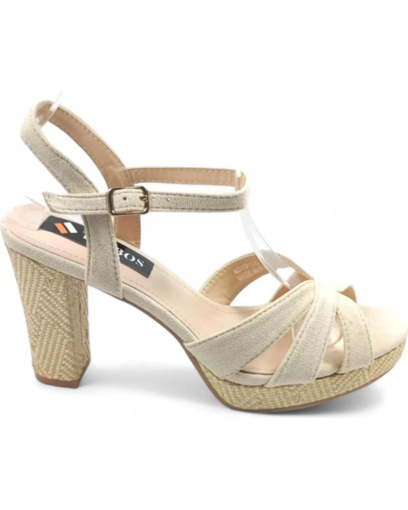 Sandalias de Mujer TIMBOS SANDALIA TACON FIESTA PLATAFORMA MUJER BEIGE 129613 AMARILLO