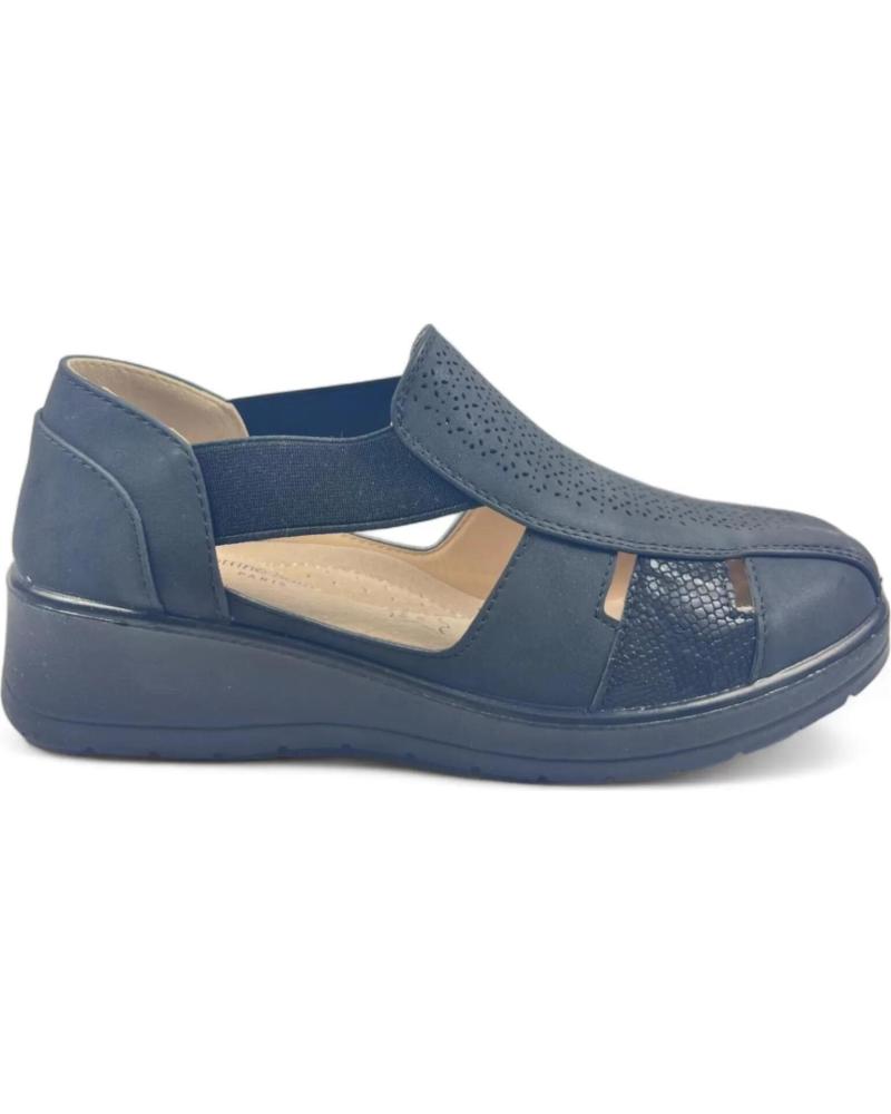 Sandalias de Mujer TIMBOS MOCASIN PICADO DE CUNA 129518 NEGRO