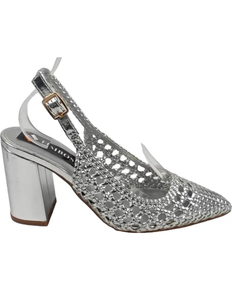 Sandalias de Mujer TIMBOS SANDALIA TACON FIESTA MUJER PLATA 127719 PLATEADO