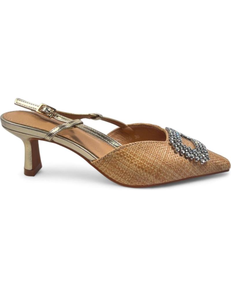 Sandalias de Mujer TIMBOS SANDALIA TACON FIESTA DE MUJER ORO AMARILLO