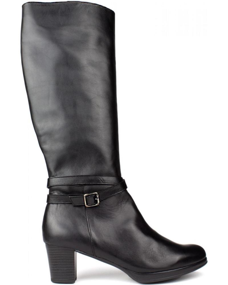 Botas de Mujer KROC BOTAS ALTAS DE PIEL NEGRO