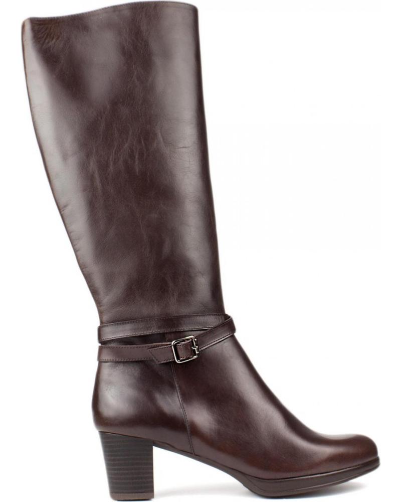 Botas de Mujer KROC BOTAS ALTAS DE PIEL MARRON