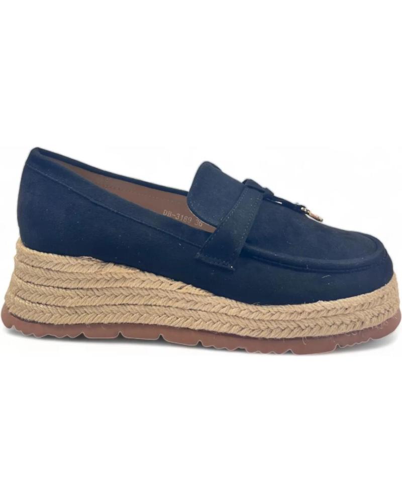 Mocasines de Mujer TIMBOS MOCASIN CUNA ESPARTO VESTIR DE MUJER 129154 NEGRO