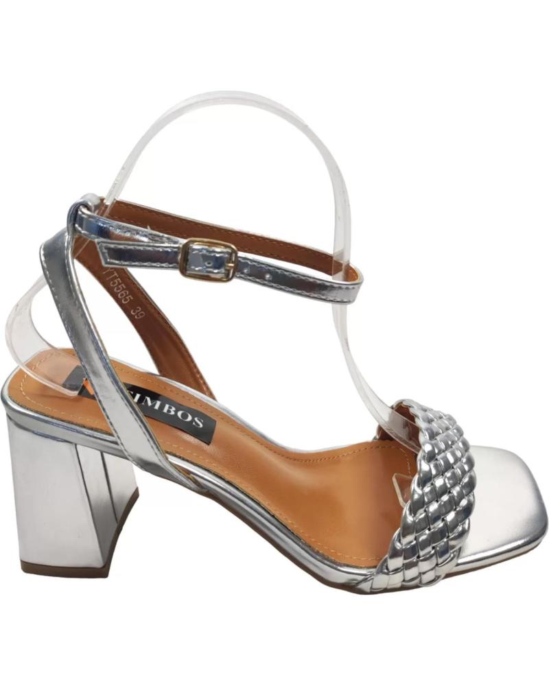 Sandalias de Mujer TIMBOS SANDALIA TACON FIESTA DE MUJER PLATA 128288 PLATEADO
