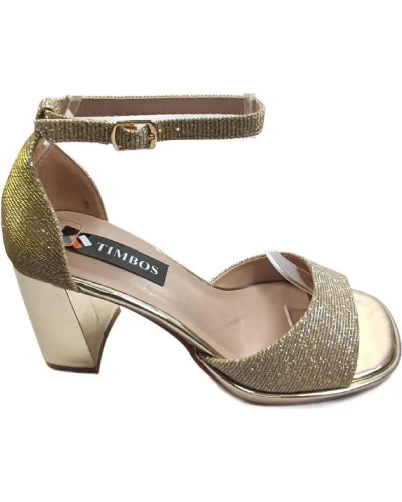 Sandalias de Mujer TIMBOS SANDALIA TACON FIESTA DE MUJER ORO 128224 AMARILLO