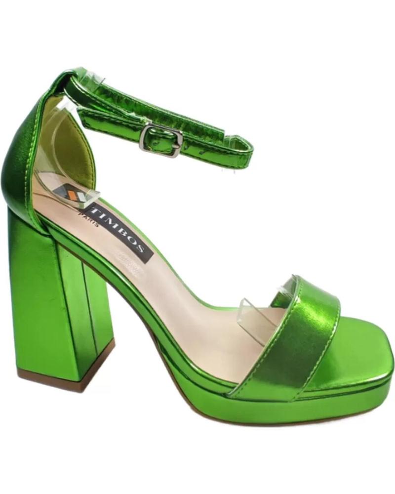 Sandalias de Mujer TIMBOS SANDALIA TACON FIESTA PLATAFORMA MUJER 127637 VERDE