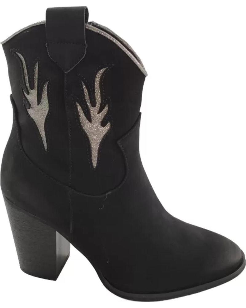 Botines de Mujer TIMBOS ZAPATOS - 127009 COLOR MATERIAL BAMARA BOTIN TEJANO MU NEGRO
