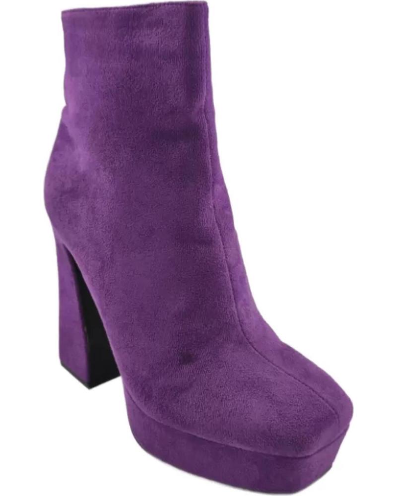 Botines de Mujer TIMBOS ZAPATOS - 126979 COLOR LILA MATERIAL BAMARA BOTIN TACON MUJE MORADO