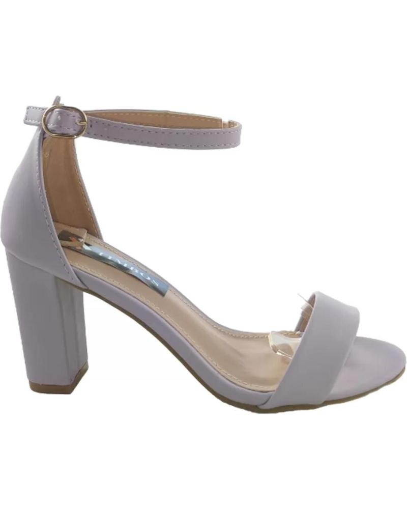 Sandalias de Mujer TIMBOS ZAPATOS - 125633 COLOR MALVA MATERIAL POLIPIEL SANDALIA TACO MORADO