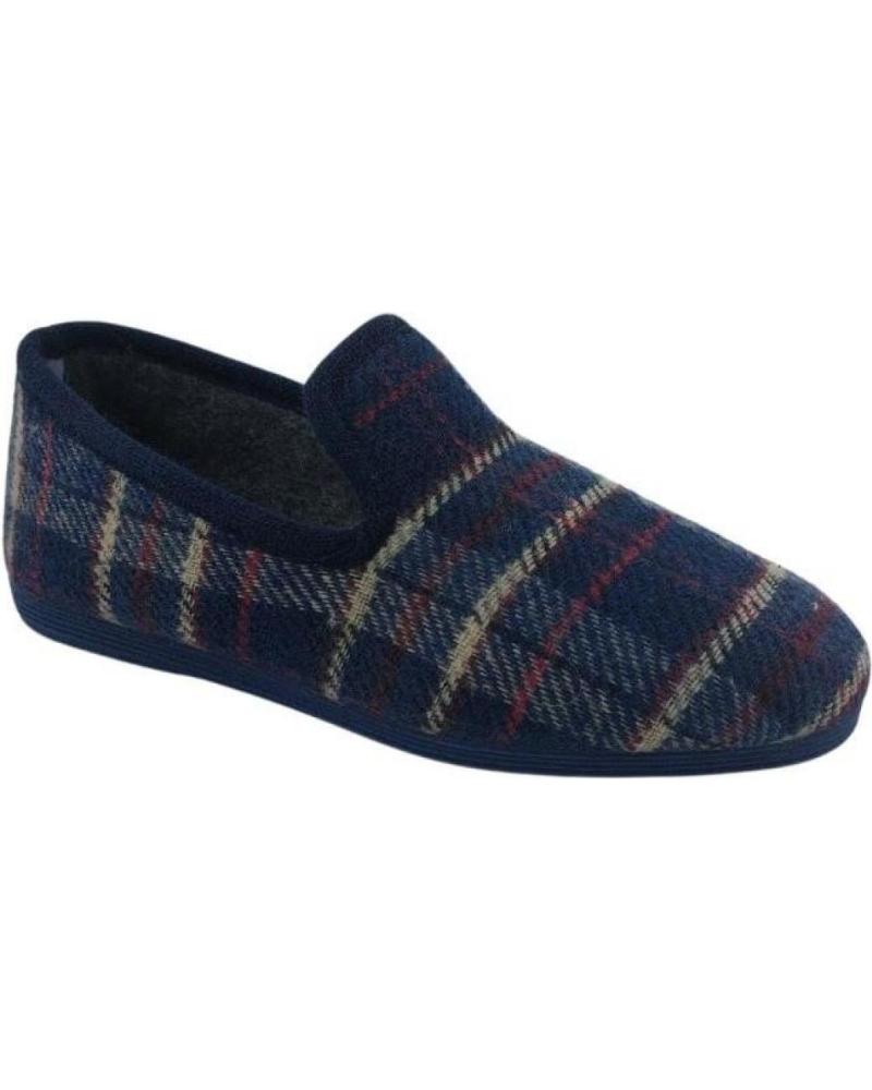 Calzado de casa de Hombre JAVER ZAPATILLAS HOMBRE CUADROS PISO FINO VARIOS 74 MARINO