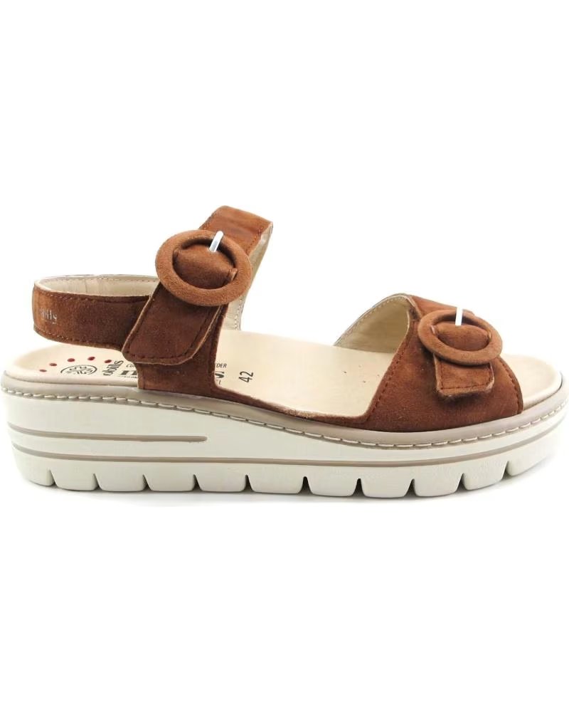 Mephisto Sandalia Clara de Mobils Mujer Marron Varios Colores