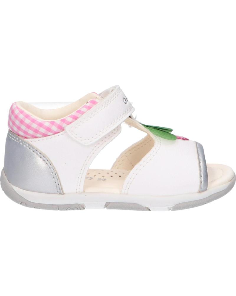 Sandalias de Niña GEOX B020YB 054AJ B SANDAL TAPUZ C0007 WHITE-SILVER