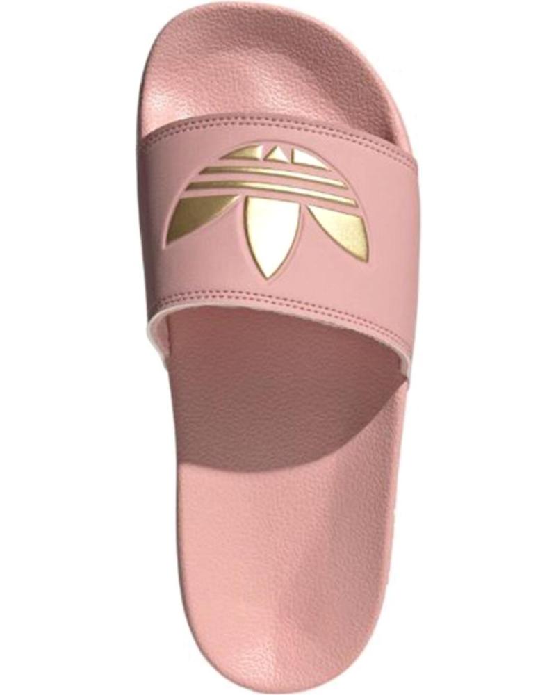 CHANCLAS ADIDAS ADILETTE LITE ROSA CON TREFOIL DORADO WONMAU-WON