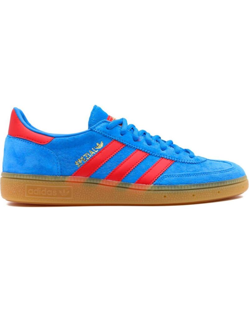 Deportivas de Hombre ADIDAS HANDBALL SPEZIAL FX5675 BRIGHT BLUE-VIVID RED-GOLD METALIC - LIGHT BLUE