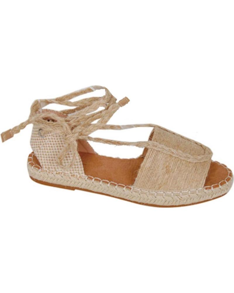 Sandalias de Mujer BUBBLE BOBBLE SANDALIA PLANA BUBBLE PARA MUJER M2401 COLOR NATURAL
