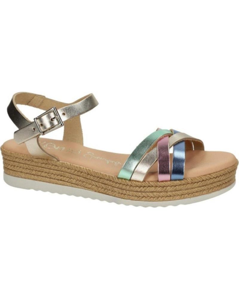 Sandalias de Mujer RIVERA SANDALIA PLANA GEL PARA CHICA 5515 COLOR CHAMPAGNE