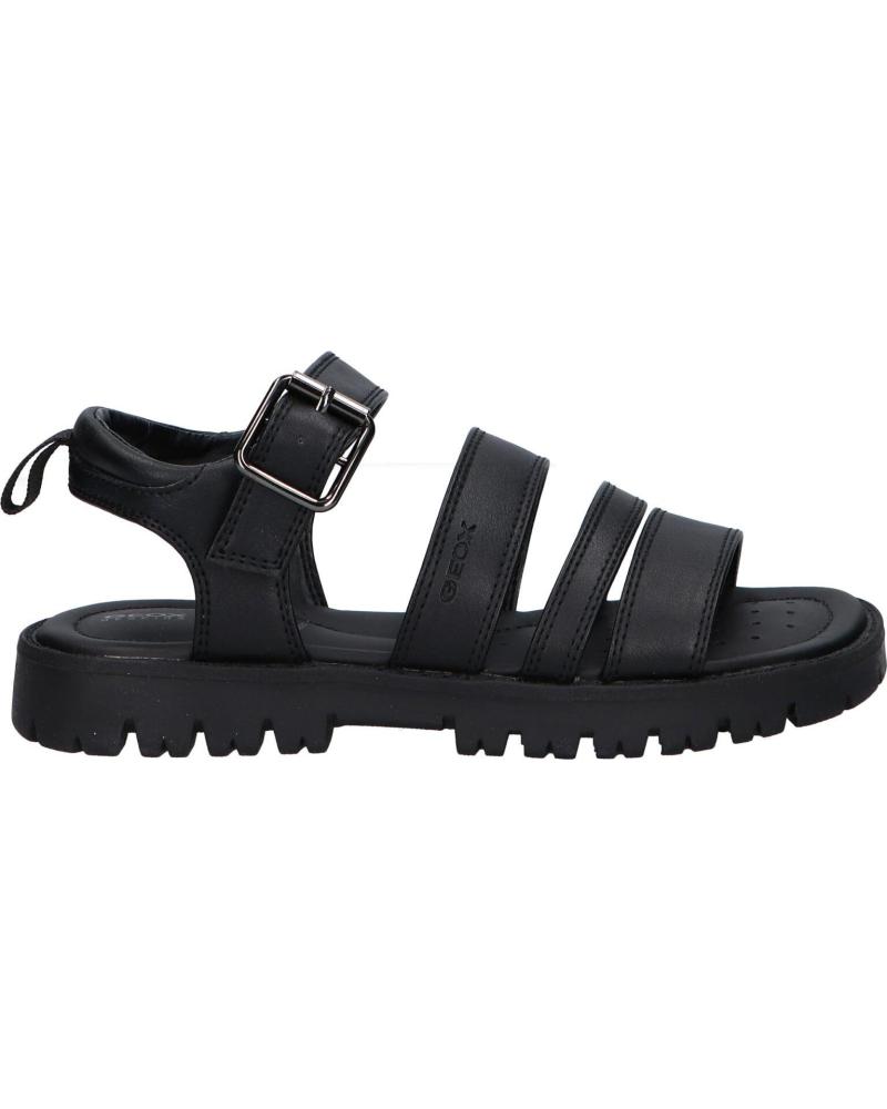 Sandalias de Niña GEOX J25FYB 000BC J SANDAL STARBLUSH C9999 BLACK NEGRO