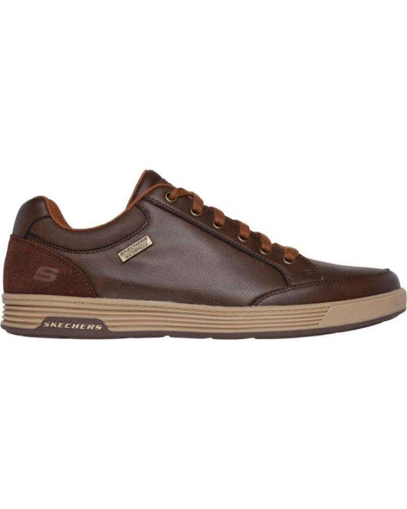 Skechers Marrón De Cavell Sparkman: Zapatillas Casual De Cuero