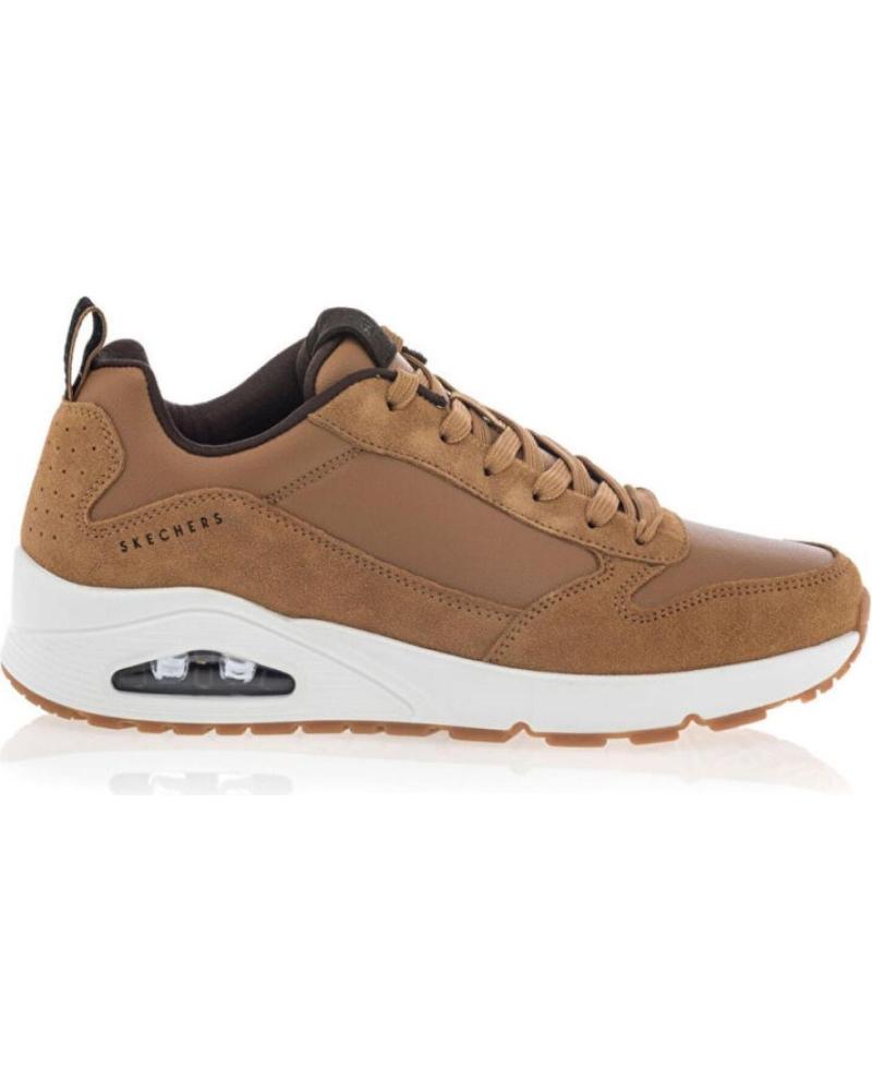 Deportivas de Hombre SKECHERS SNEAKERS UNO HOMBRE CUERO MARRóN